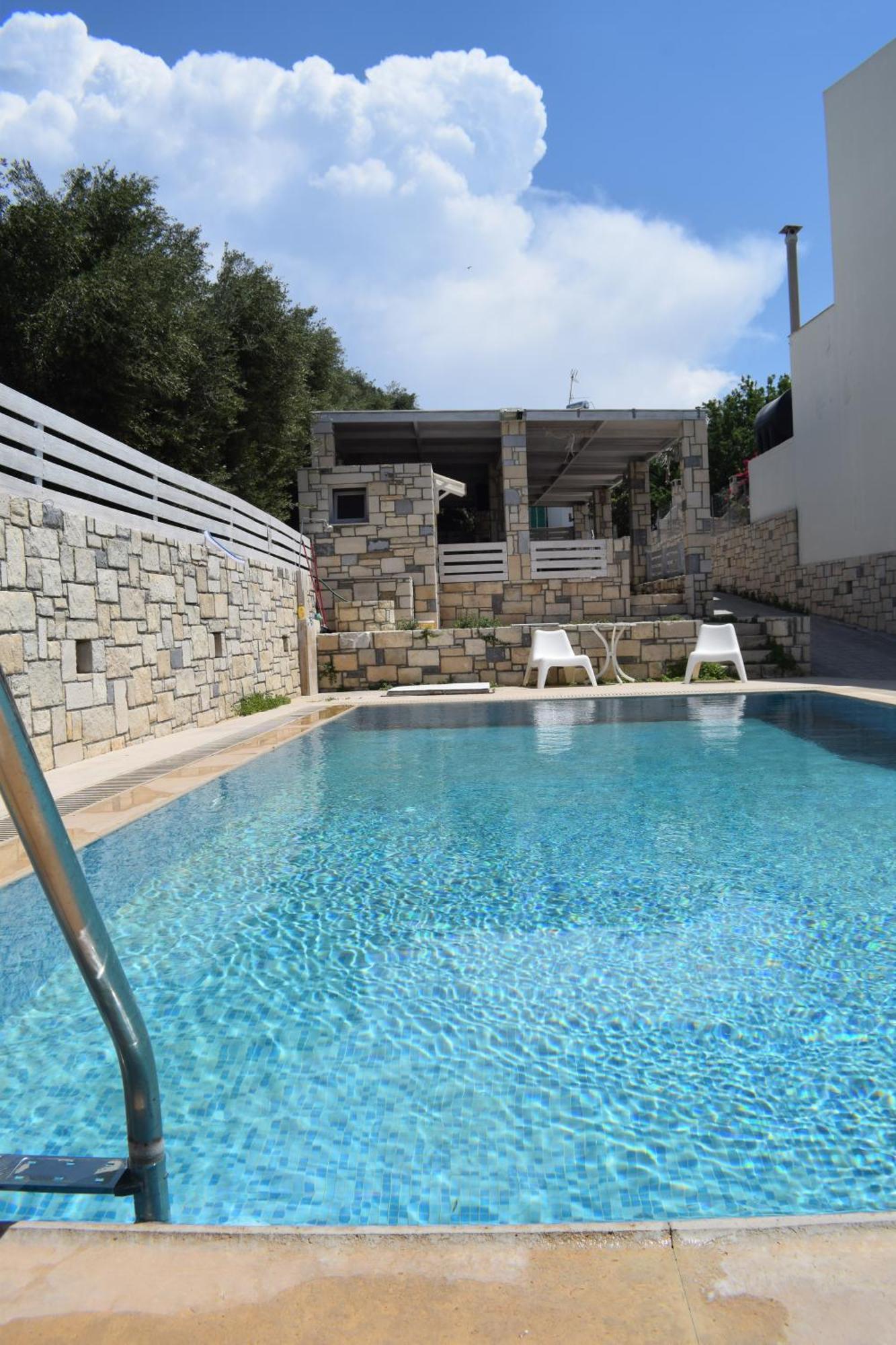 Aquarock Villa With Private Pool Prassas Экстерьер фото